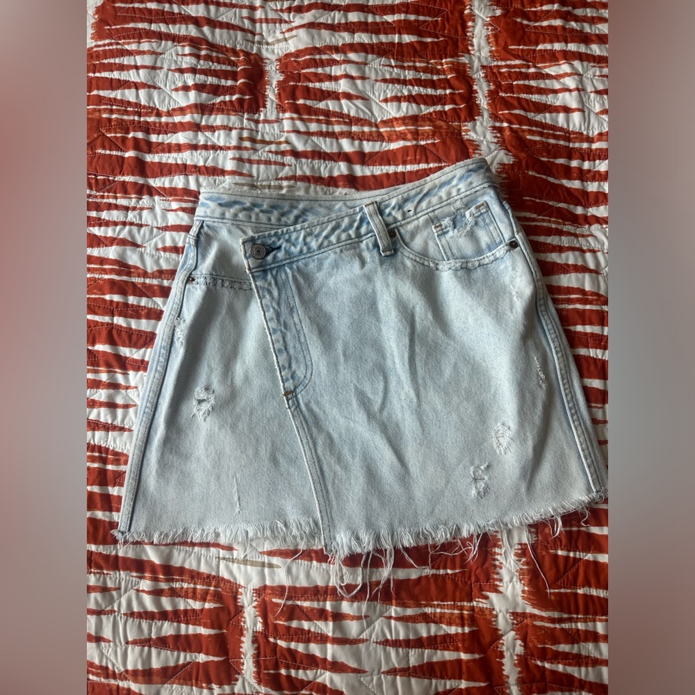 Jean mini skirt
